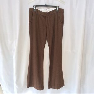 Jolie women’s brown wool blend flare pants sz 8x31